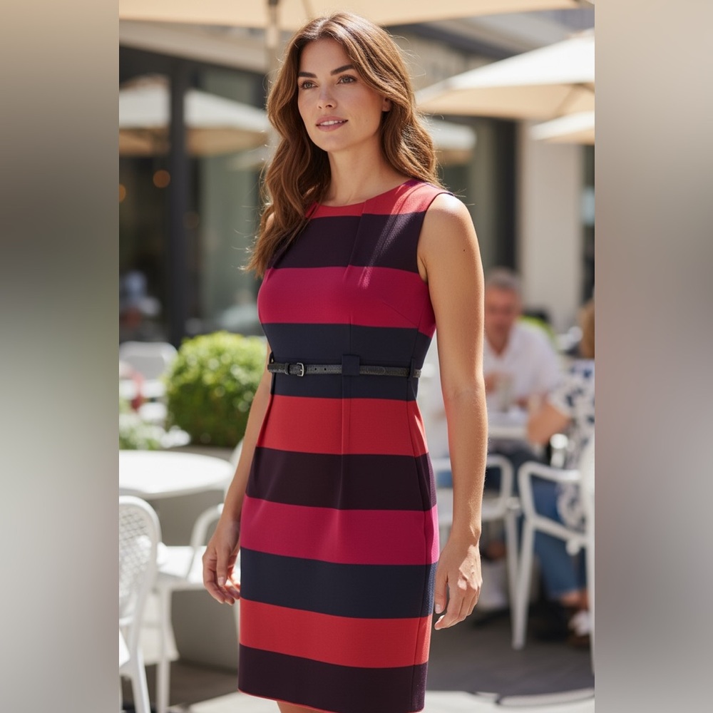 Stylish Calvin Klein Sheath Dress - Perfect for Office or Date Night! GUC